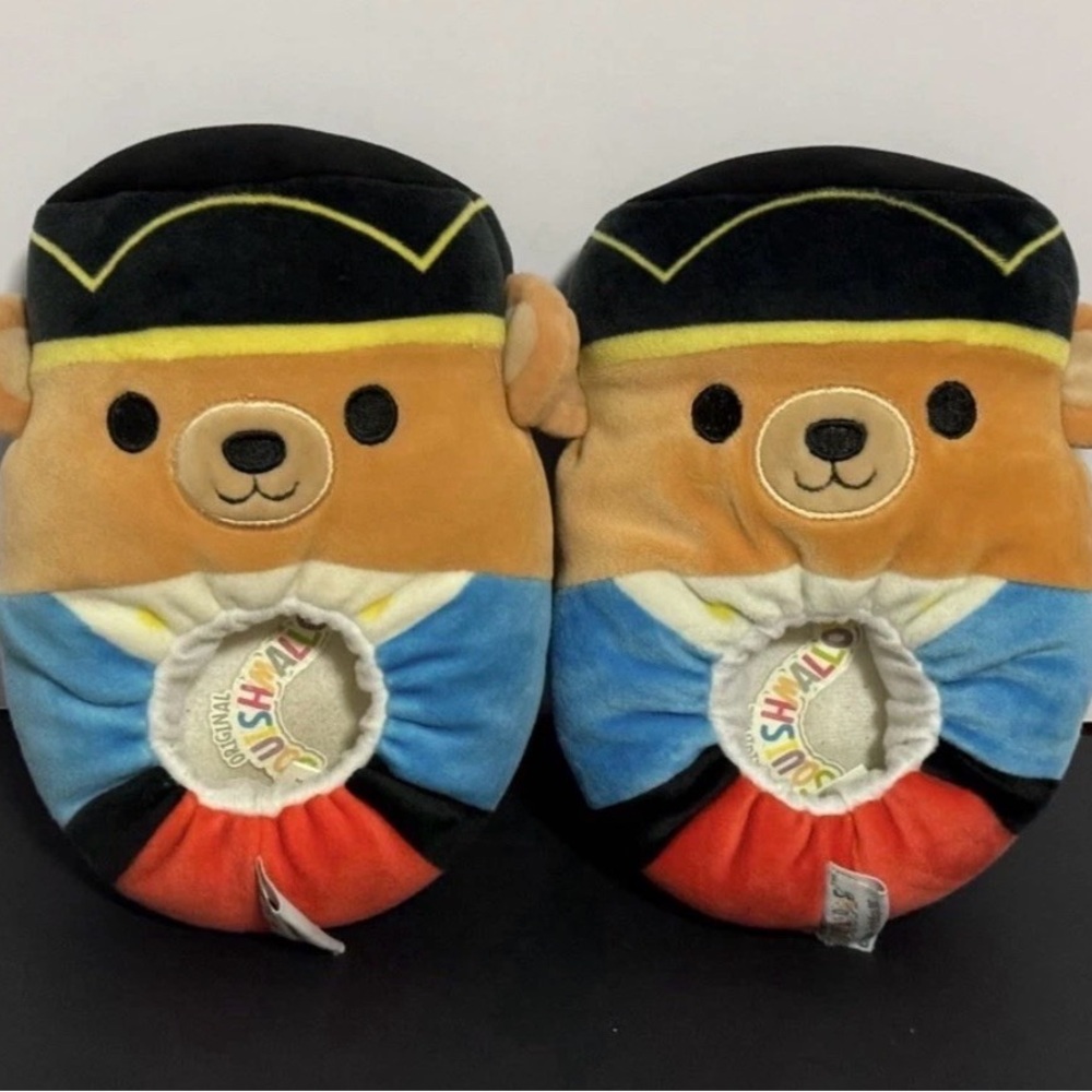 Squishmallow SLIPPERS Nutcracker Bear Braven Toddler‎ Kids Size 11/12 Christmas
